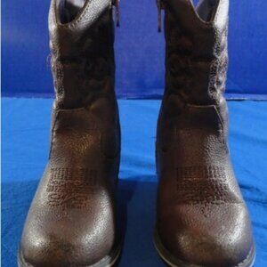 CAT & JACKS TODDLER WESTERN BABY COWGIRL GIRLS sz6 WESTERN ZIPPER BOOTS RC 1430